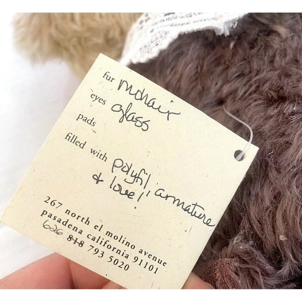 Ellen Kislingbury Kisling Bears Mohair Teddy Bear 1999 